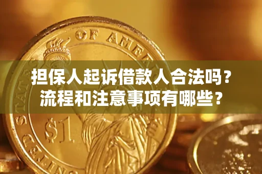 济南担保人起诉借款人合法吗？流程和注意事项有哪些？