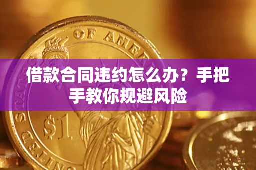 济南借款合同违约怎么办？手把手教你规避风险