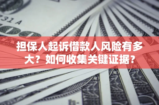 济南担保人起诉借款人风险有多大？如何收集关键证据？