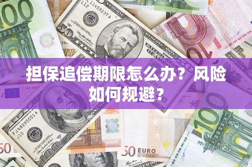 济南担保追偿期限怎么办？风险如何规避？