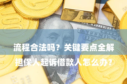 济南

担保人起诉借款人怎么办？流程合法吗？关键要点全解析