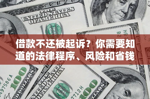 济南借款不还被起诉？你需要知道的法律程序、风险和省钱技巧