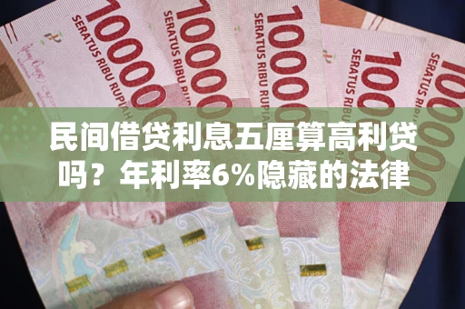济南民间借贷利息五厘算高利贷吗？年利率6%隐藏的法律风险全解析